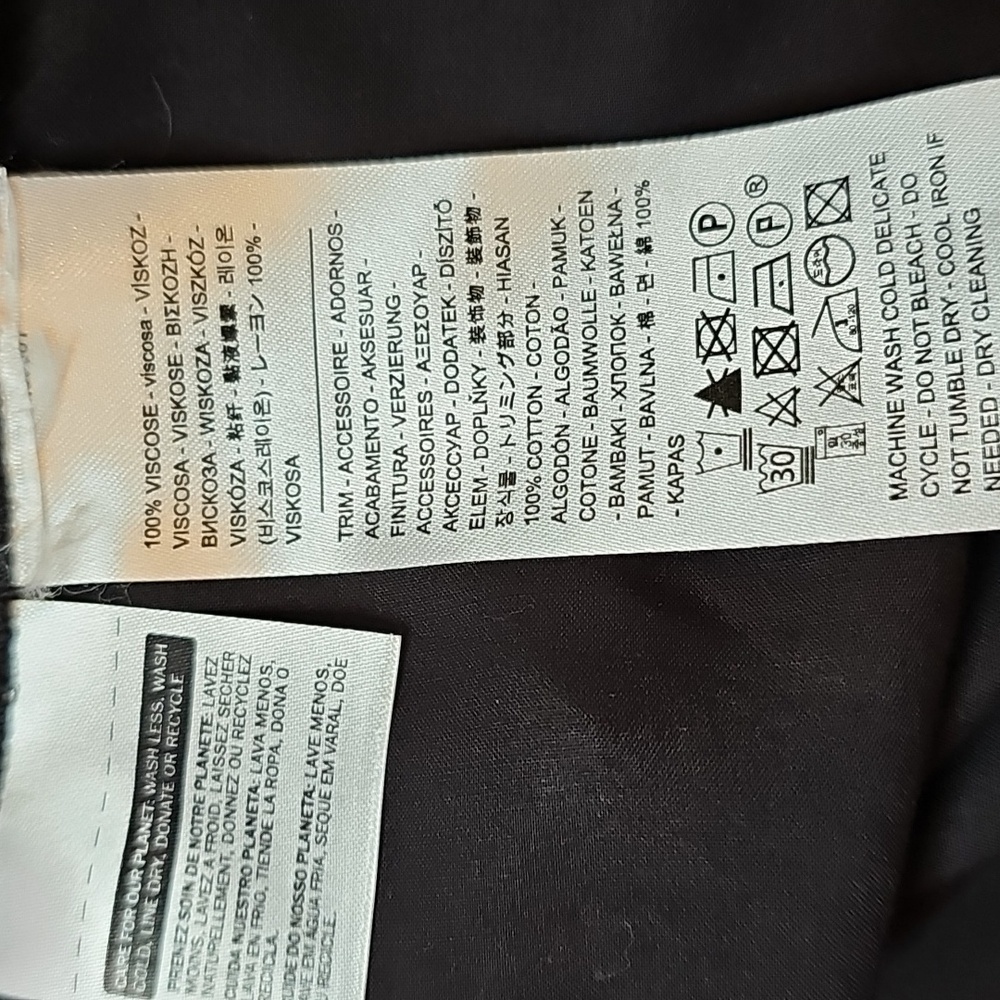 NEW LEVI'S BLACK SHORT DOLMAN SLEEVE LACE INSET PULLOVER TOP BLOUSE - Picture 13 of 14